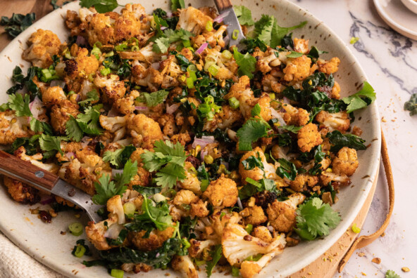 easy Roasted Cauliflower Salad