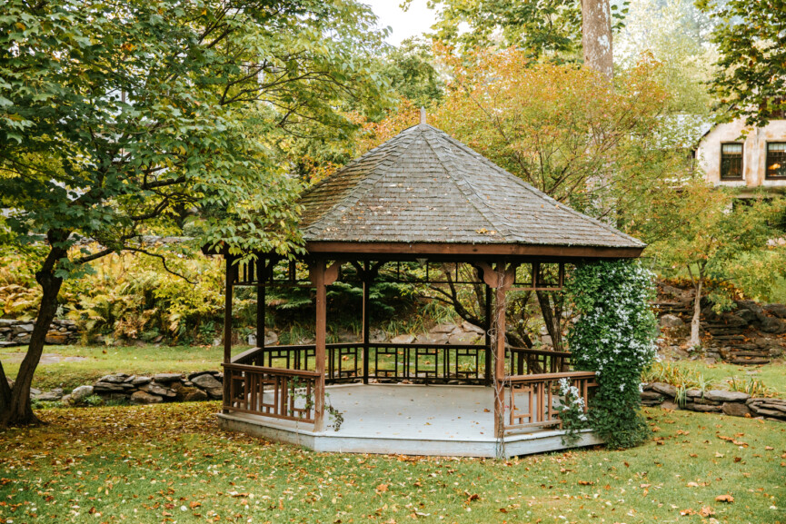 Gazebo in the fall