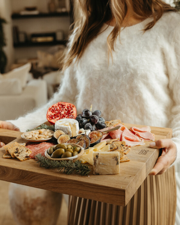 Camille Styles holiday charcuterie board