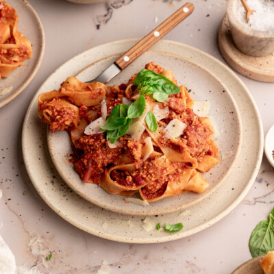 Mushroom and Tofu Bolognese