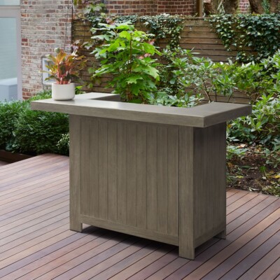 West Elm backyard bar