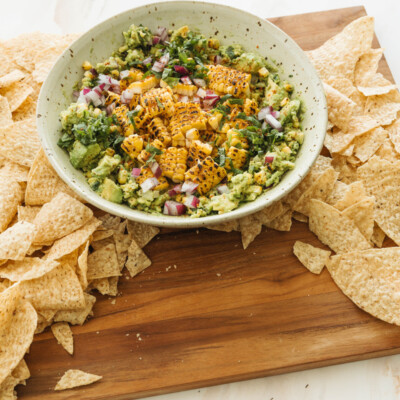 Street corn guacamole.