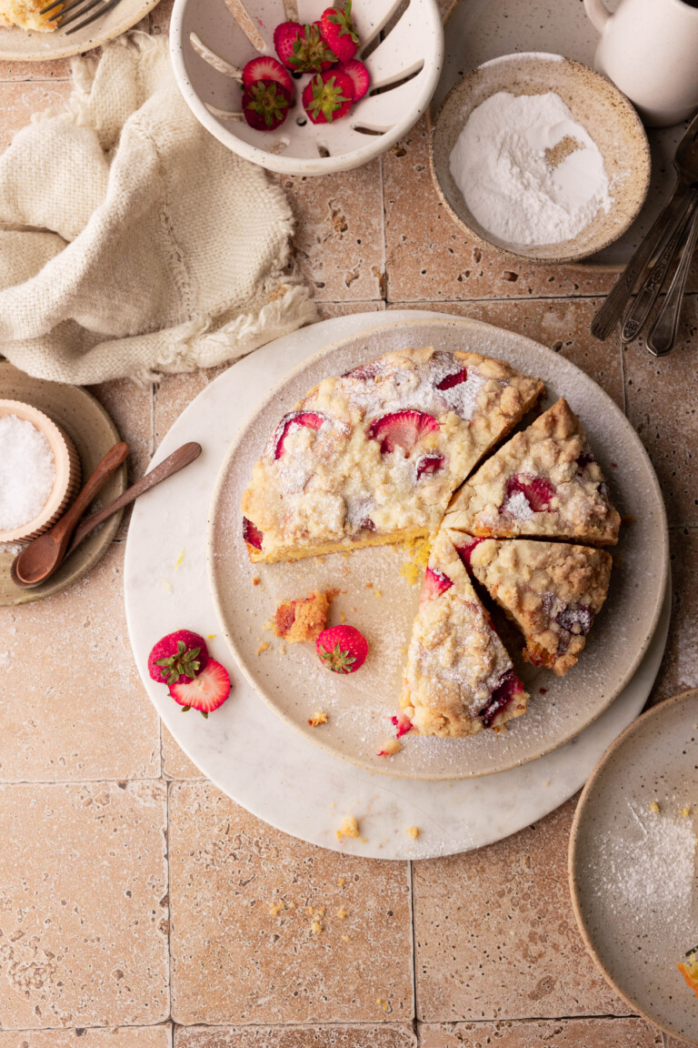 the best strawberry olive oil cake