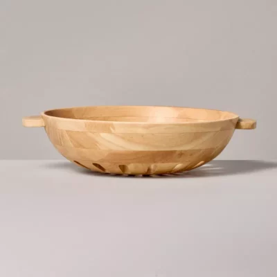 42oz Wooden Harvest Bowl Natural - Hearth & Hand™ with Magnolia