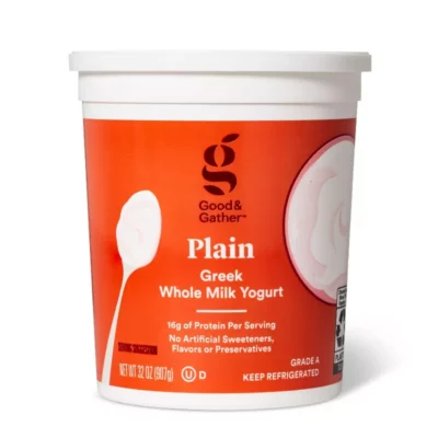 Greek Plain Whole Milk Yogurt - 32oz - Good & Gather™