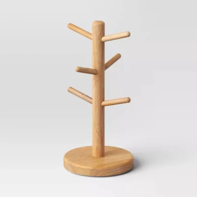 Wood Tree Mug Rack Brown - Threshold™: Freestanding Kitchen Organizer